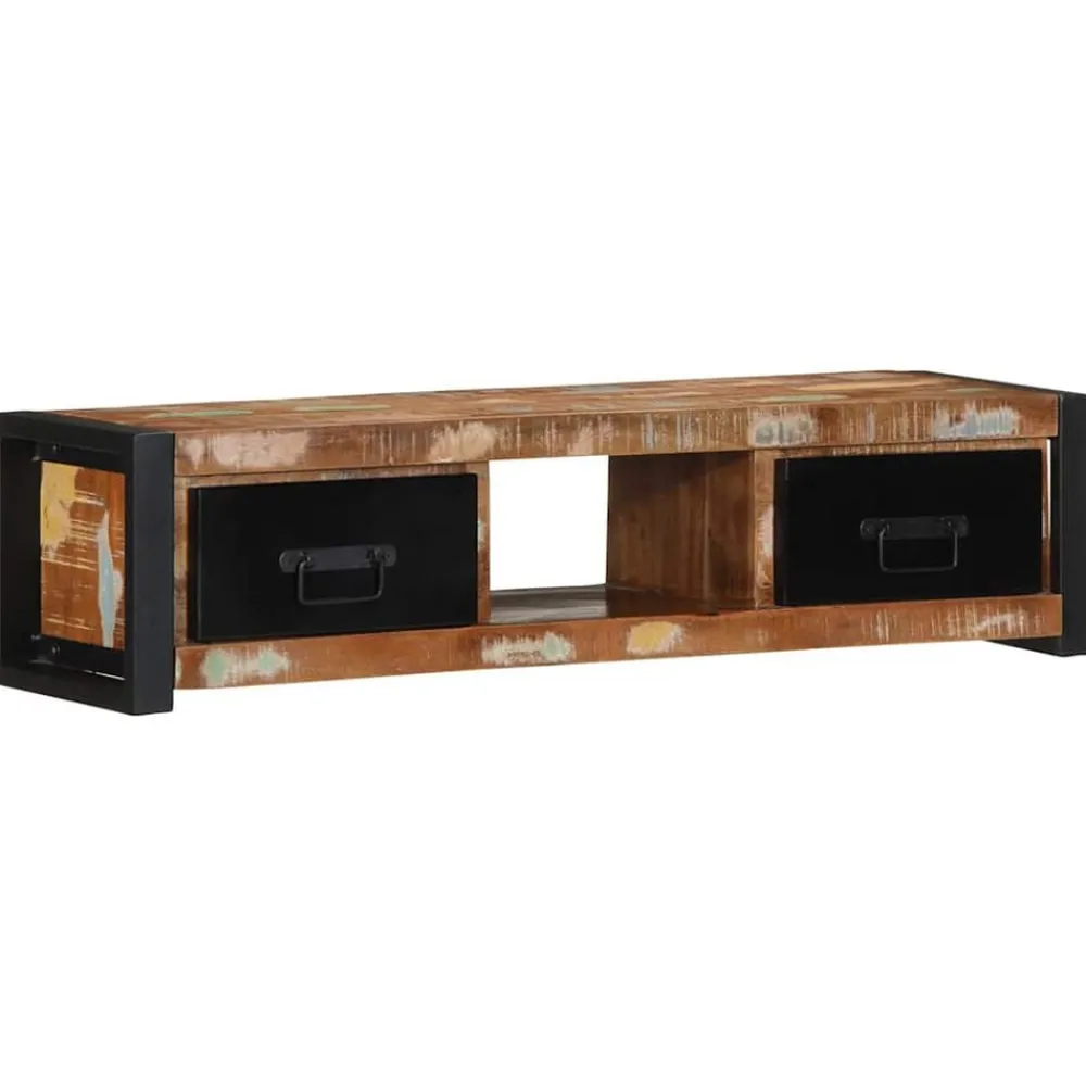 Tv-meubel 100x30x25 cm massief gerecycled hout>vidaXL Hot