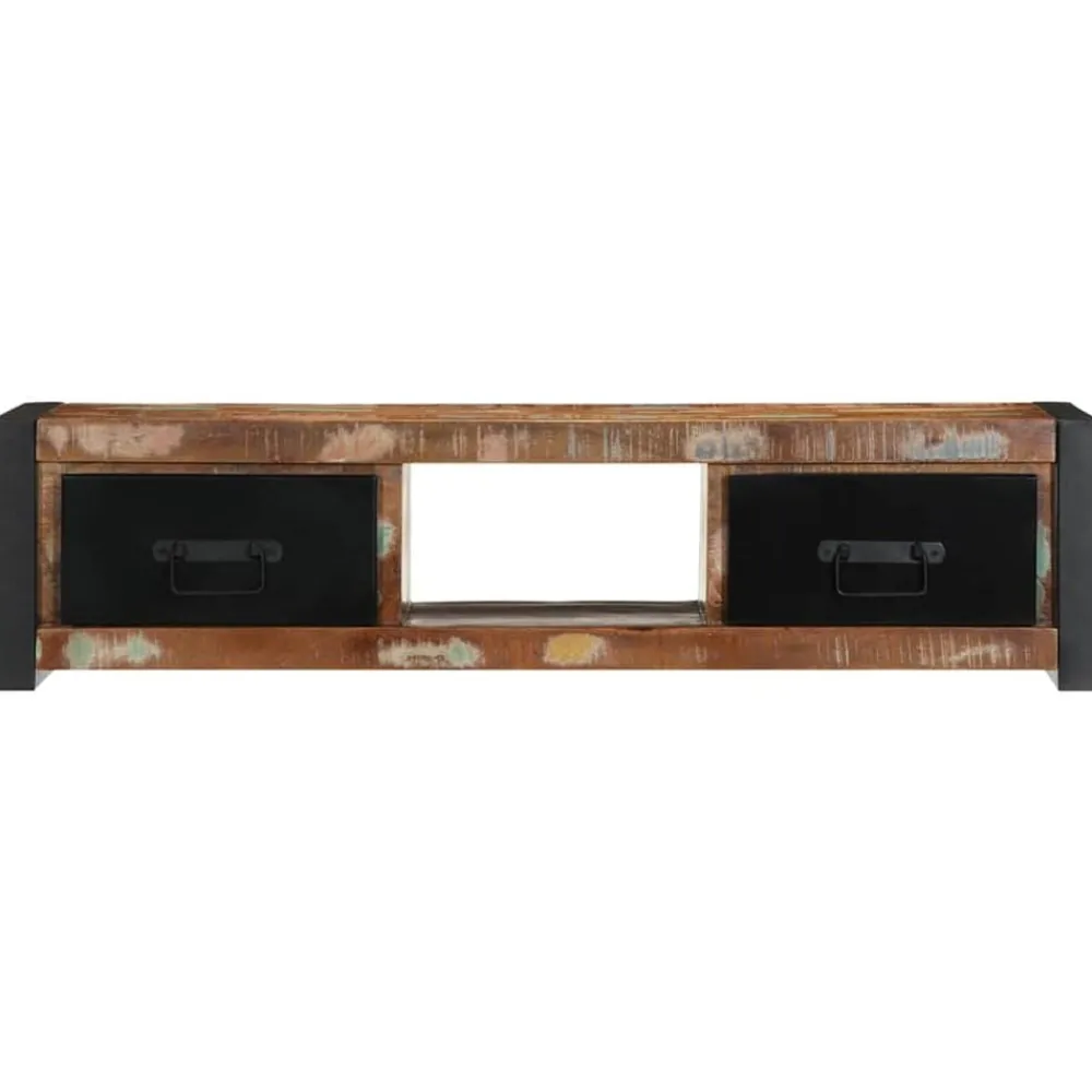 Tv-meubel 100x30x25 cm massief gerecycled hout>vidaXL Hot