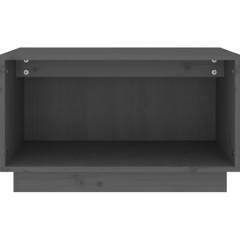 Tv-Meubels*vidaXL Tv-meubel 60x35x35 cm massief grenenhout Grijs