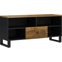 Tv-Meubels*vidaXL Tv-meubel 100x33x46 cm massief mangohout en bewerkt hout Honingbruin