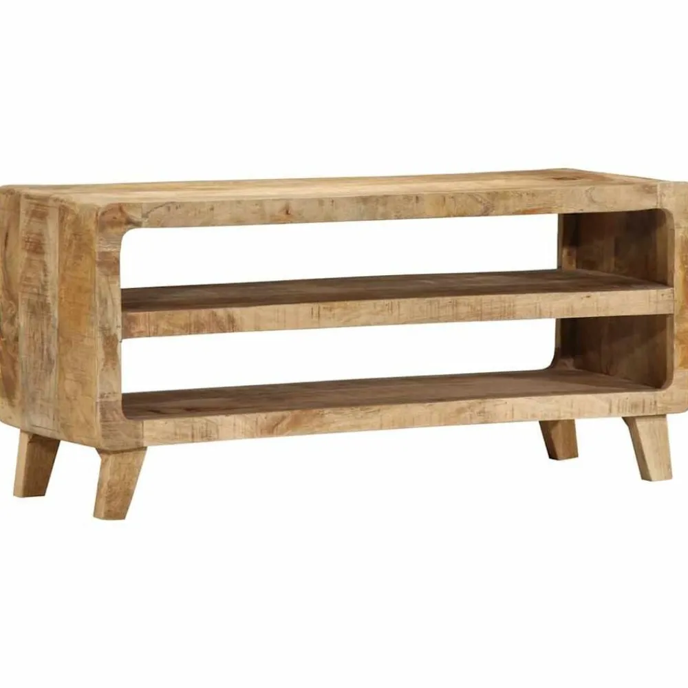 Kasten & Opbergmeubelen*vidaXL Tv-meubel 105x46x32 cm massief ruw mangohout