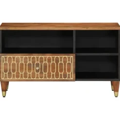 Tv-Meubels*vidaXL Tv-meubel 80x33x46 cm massief mangohout Honingbruin