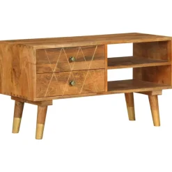 Tv-meubel 85x35x47 cm massief mangohout>vidaXL New