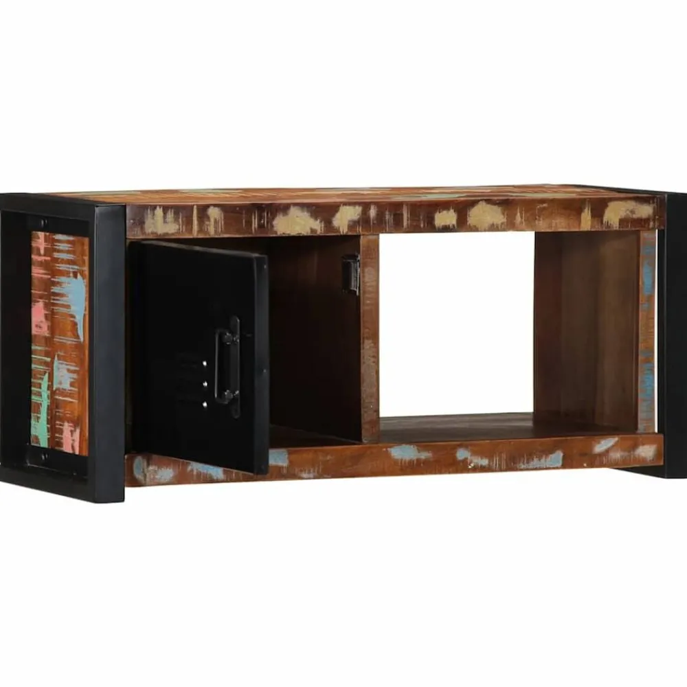 Tv-Meubels*vidaXL Tv-meubel 80x30x35 cm massief gerecycled hout