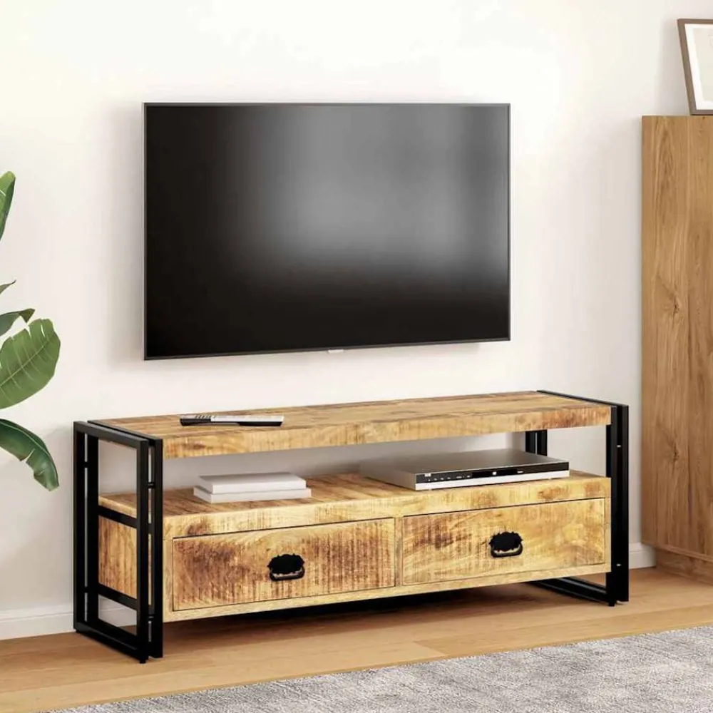 Tv-Meubels*vidaXL Tv-meubel 120x35x45 cm massief mangohout