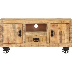 Tv-meubel 110x30x50 cm ruw mangohout>vidaXL Sale