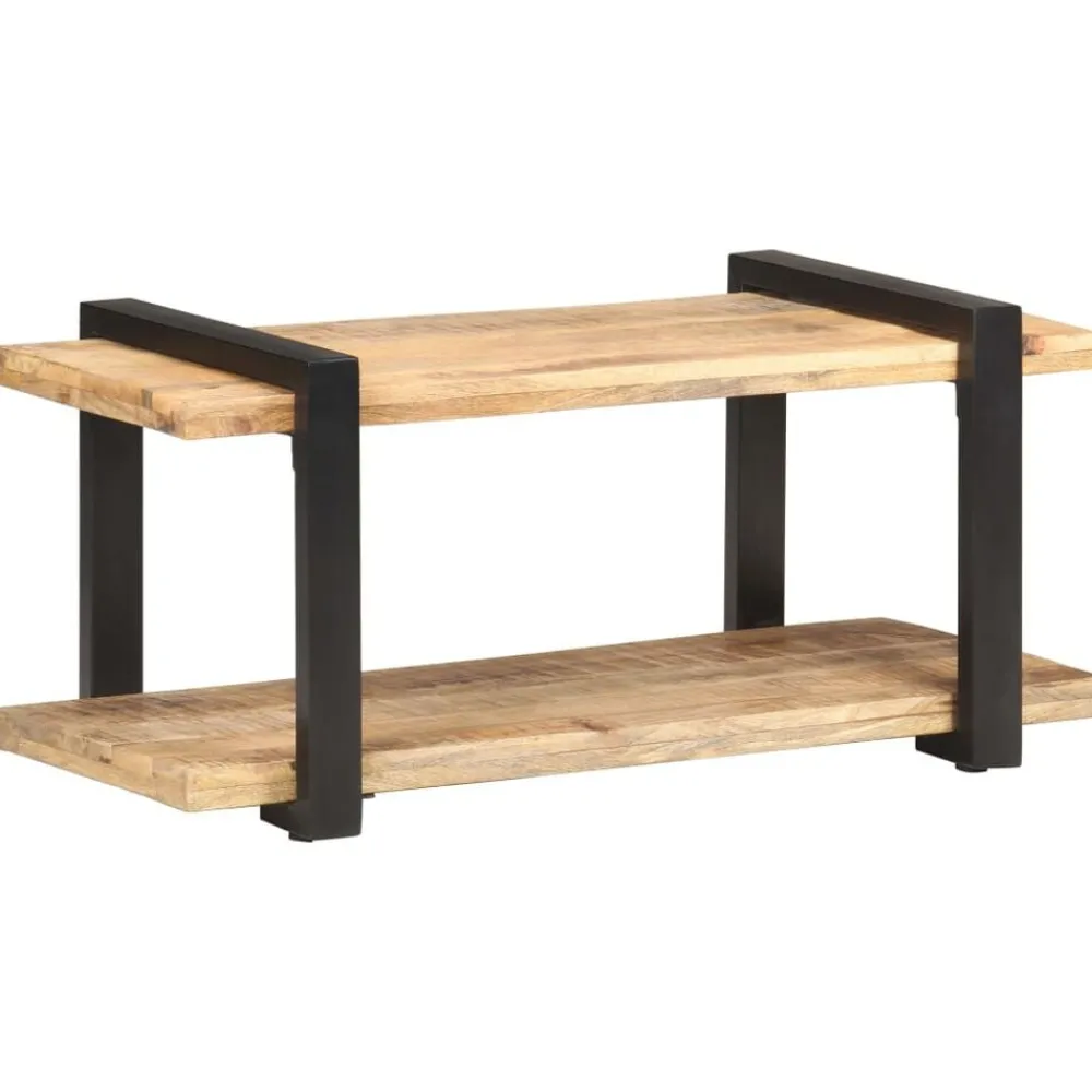 Tv-meubel 90x40x40 cm ruw mangohout>vidaXL Outlet