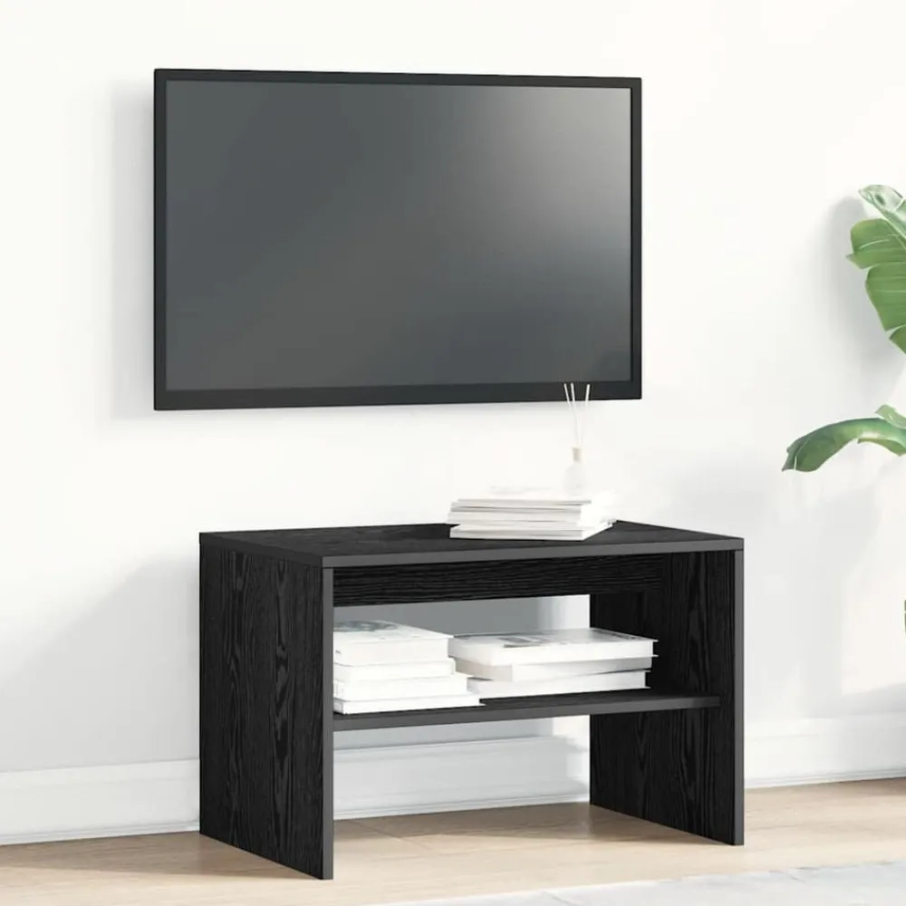 Tv-Meubels*vidaXL Tv-meubel 60x40x40 cm spaanplaat kleurig Zwart eiken