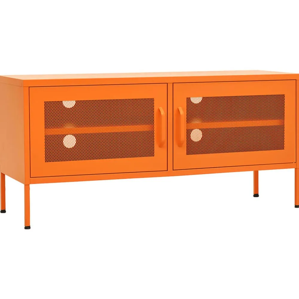 Tv-Meubels*vidaXL Tv-meubel 105x35x50 cm staal Oranje