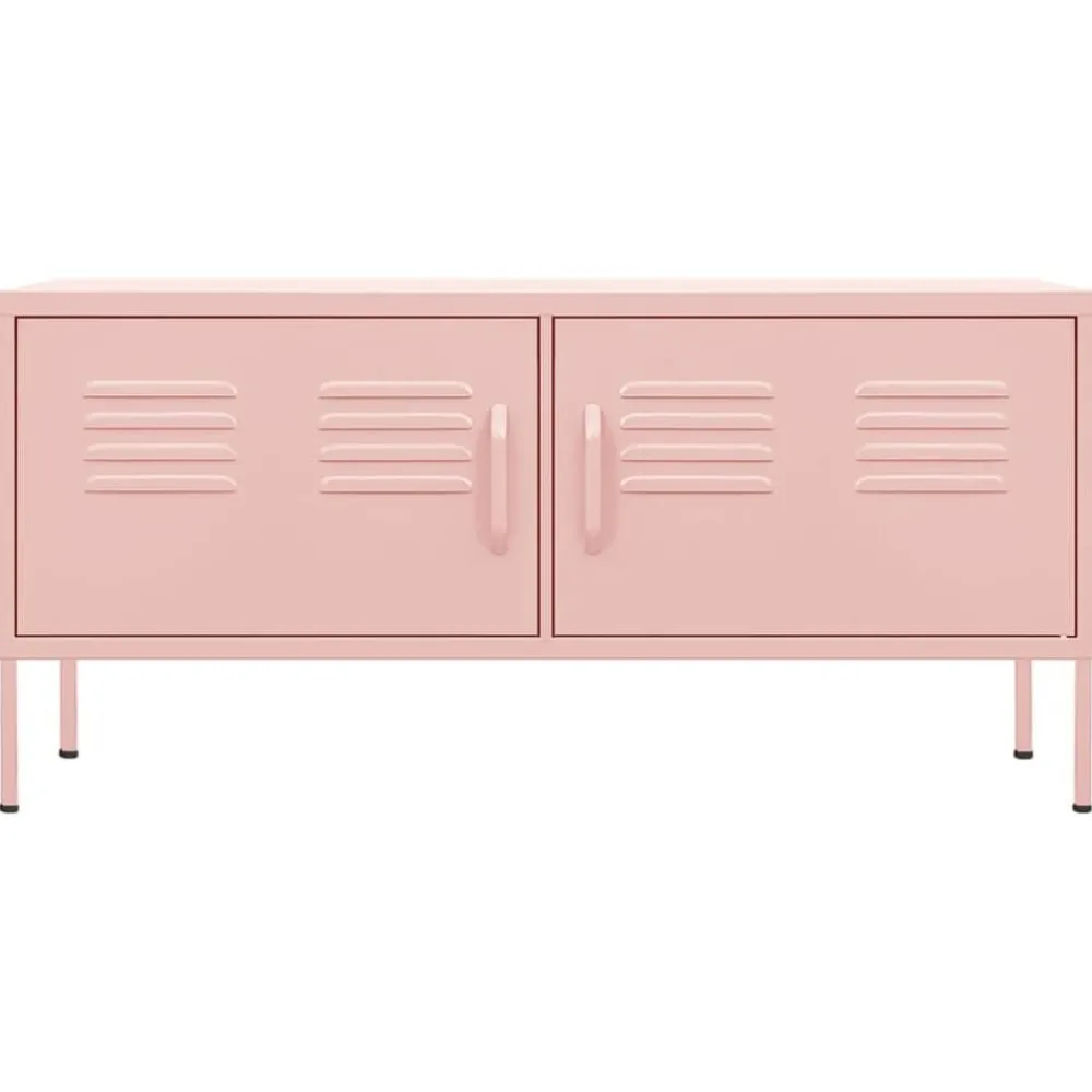 Tv-Meubels*vidaXL Tv-meubel 105x35x50 cm staal Roze