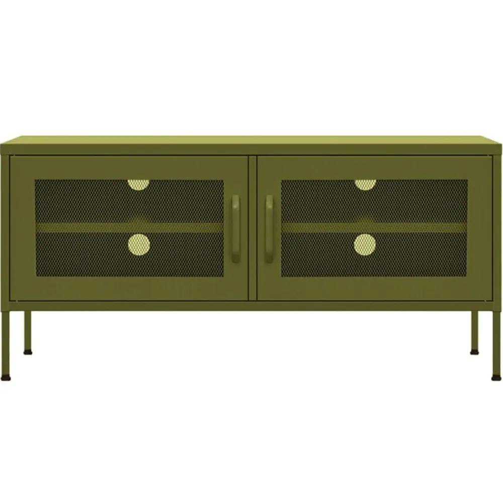 Tv-meubel 105x35x50 cm staal>vidaXL Outlet