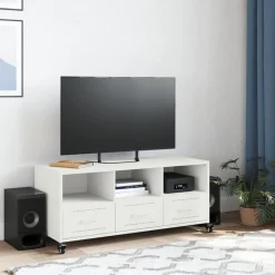 Tv-meubel 100,5x39x43,5 cm staal><noscript><img width=