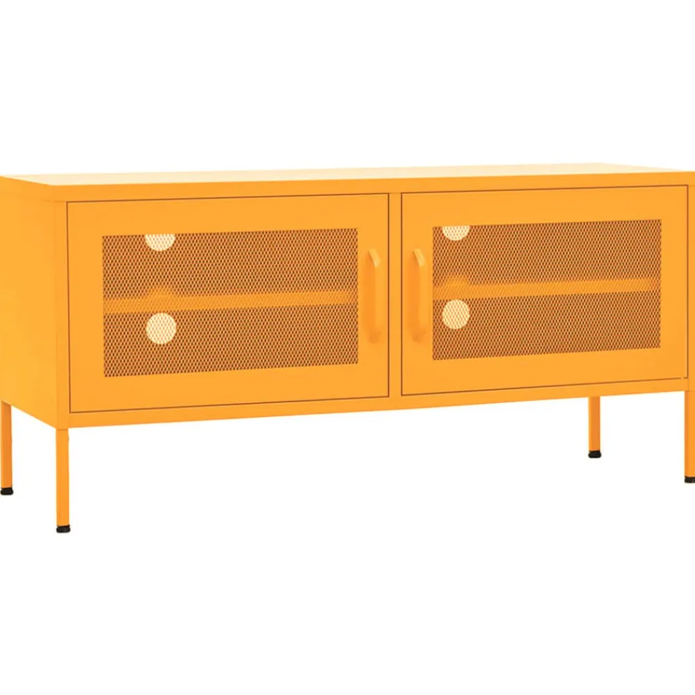 Tv-meubel 105x35x50 cm staal>vidaXL Outlet