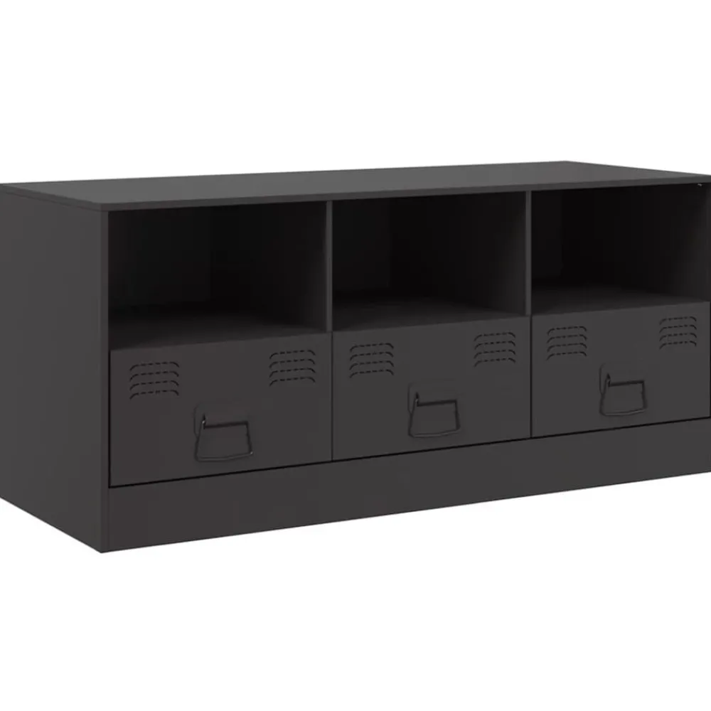 Tv-meubel 99x39x44 cm staal>vidaXL New