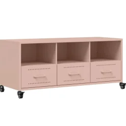 Tv-Meubels*vidaXL Tv-meubel 100,5x39x43,5 cm staal Roze