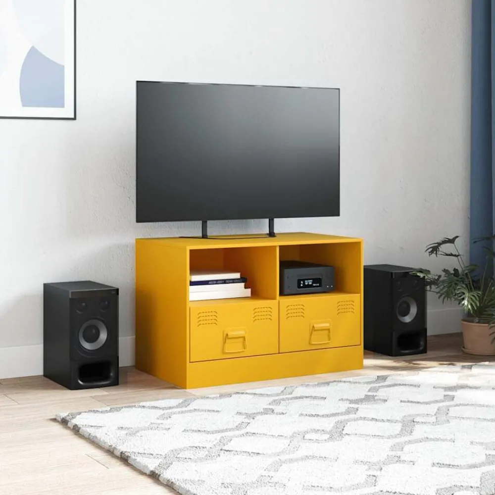 Tv-meubel 67x39x44 cm staal>vidaXL Best