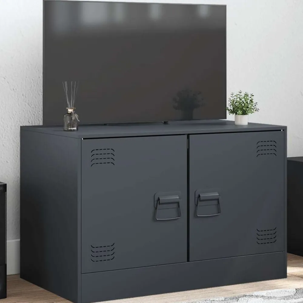 Tv-meubel 67x39x44 cm staal kleurig>vidaXL Best