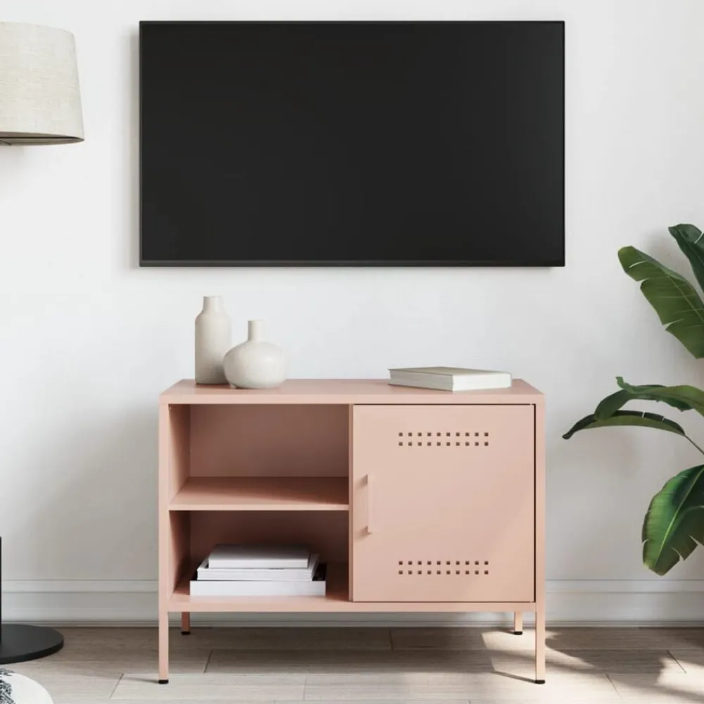 Tv-Meubels*vidaXL Tv-meubel 68x39x50,5 cm staal Roze