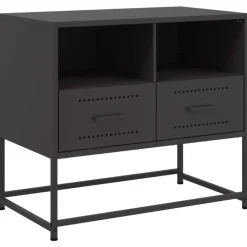 Tv-Meubels*vidaXL Tv-meubel 68x39x60,5 cm staal Zwart