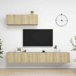 Tv-meubelen 3 st bewerkt hout kleurig>vidaXL Discount