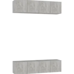 Tv-meubelen 4 st 60x30x30 cm bewerkt hout>vidaXL Online