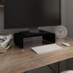 Tv-meubel/monitorverhoger 40x25x11 cm glas>vidaXL