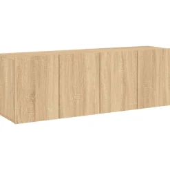 Tv-Meubels*vidaXL Tv-meubels 2 st wandgemonteerd 60x30x41 cm kleurig Sonoma eiken