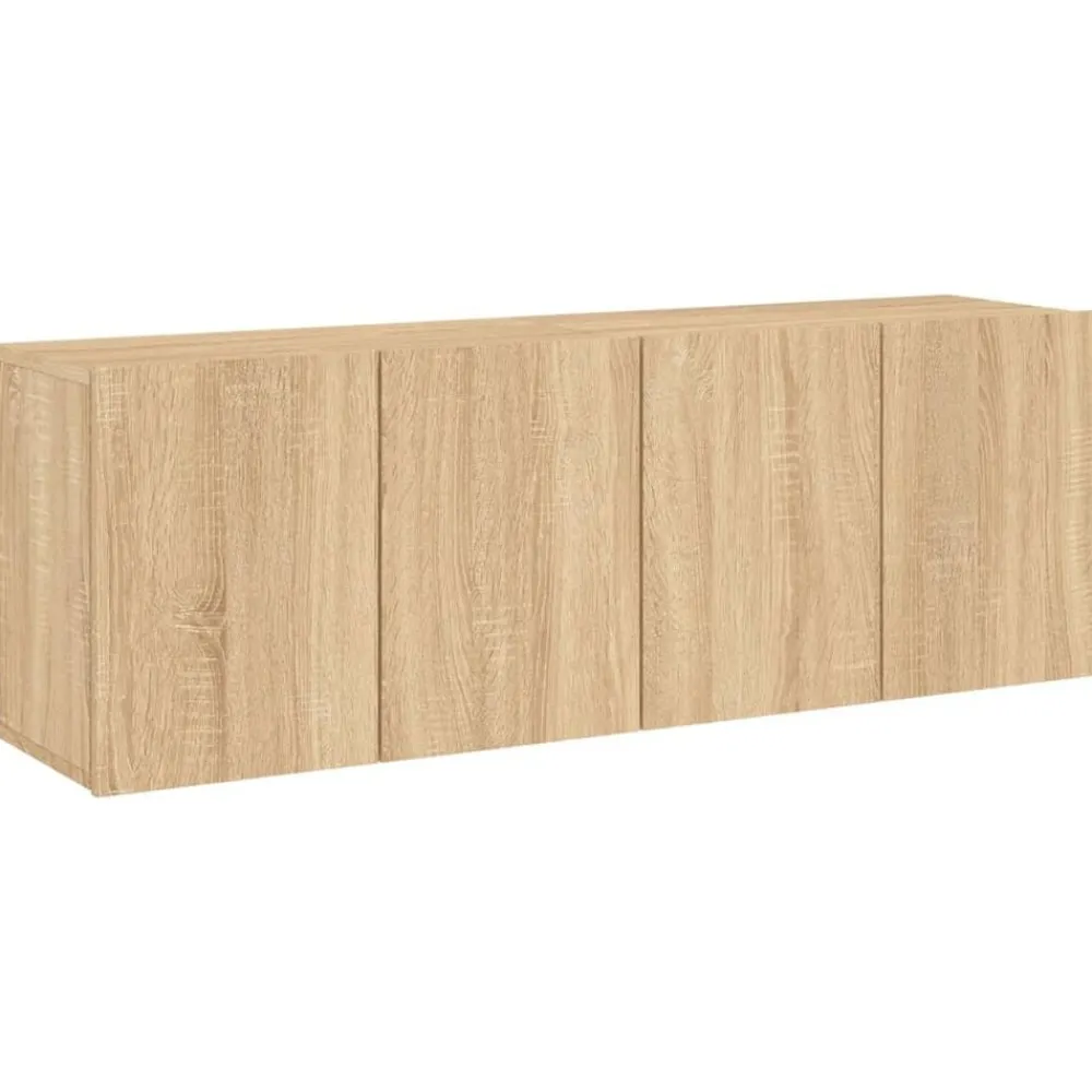 Tv-Meubels*vidaXL Tv-meubels 2 st wandgemonteerd 60x30x41 cm kleurig Sonoma eiken