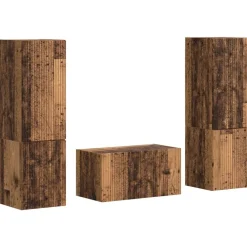 Tv-meubelset 5 pcs Bewerkt hout>vidaXL Outlet