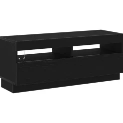 Tv-Meubels*vidaXL Tv-meubelset 2 pcs Zwart 200 x 35 x 40 cm Bewerkt hout Zwart eiken