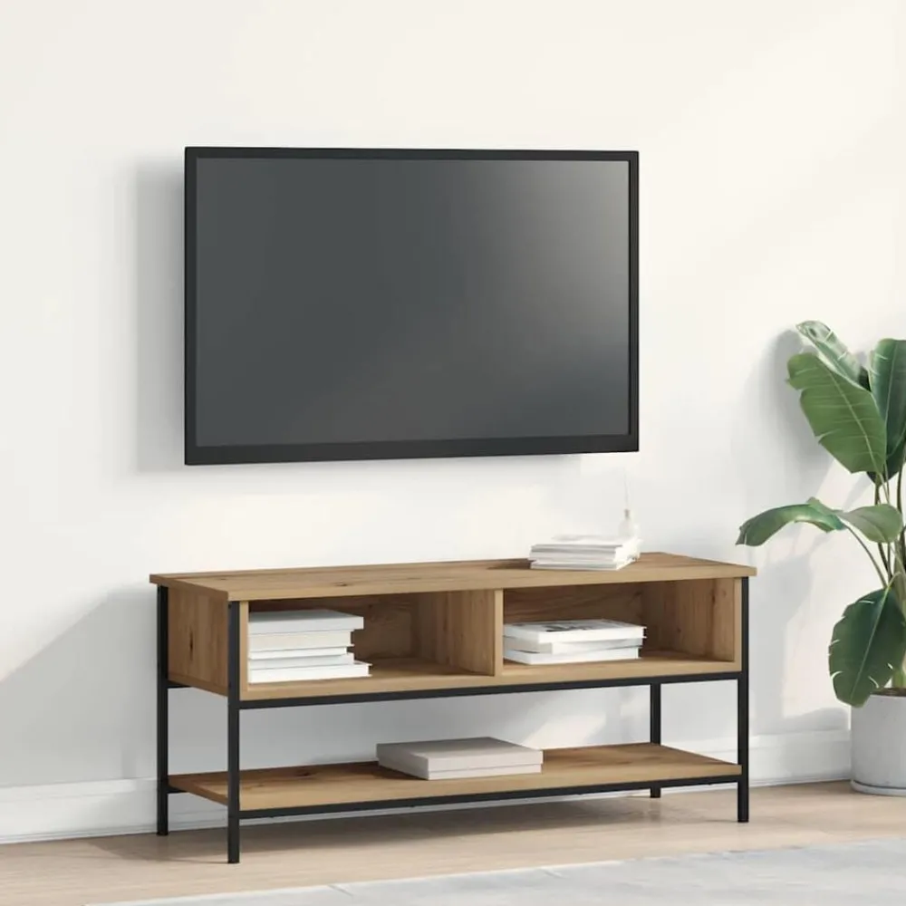 Tv-Meubels*vidaXL Tv-meubelset Artisan Eiken 100 x 35 x 45 cm Bewerkt hout artisanaal eikenkleurig