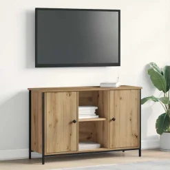 Tv-Meubels*vidaXL Tv-meubelset Artisan Eiken 101 x 35 x 65 cm Bewerkt hout artisanaal eikenkleurig