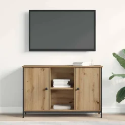 Tv-Meubels*vidaXL Tv-meubelset Artisan Eiken 101 x 35 x 65 cm Bewerkt hout artisanaal eikenkleurig