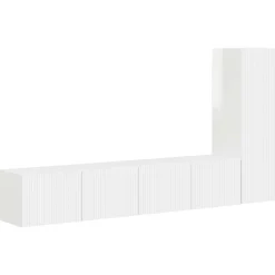 Tv-meubelset Wandgemonteerd 3 pcs Bewerkt hout>vidaXL Best