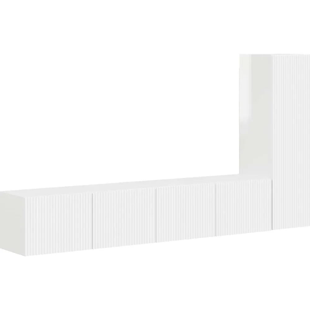 Tv-meubelset Wandgemonteerd 3 pcs Bewerkt hout>vidaXL Best