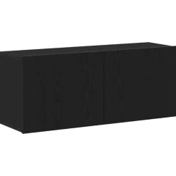 Tv-Meubels*vidaXL Tv-meubelset 100 x 30 x 41 cm Bewerkt hout Zwart eiken