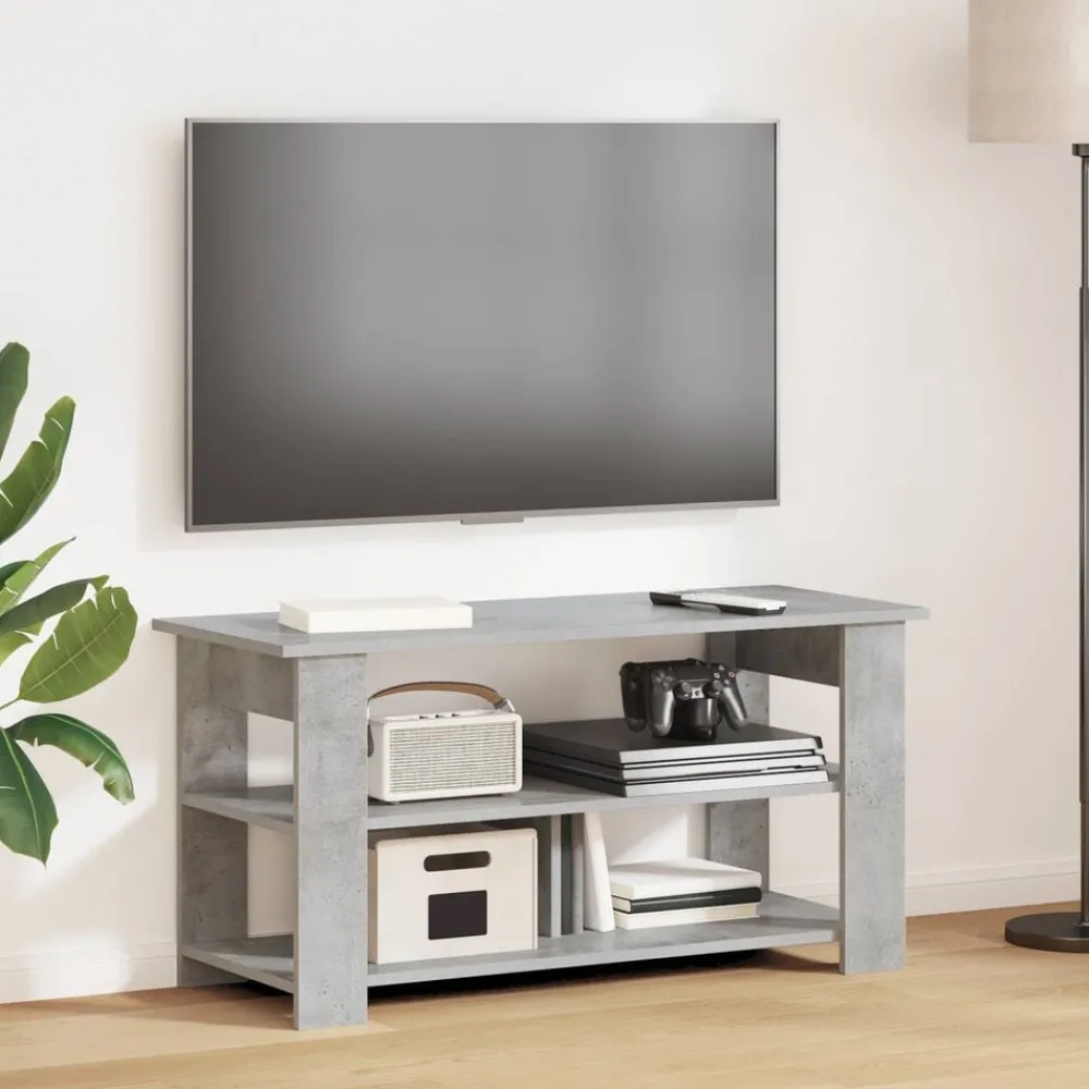 TV-standaard Beton Grijs 100 x 40 x 50 cm>vidaXL Discount