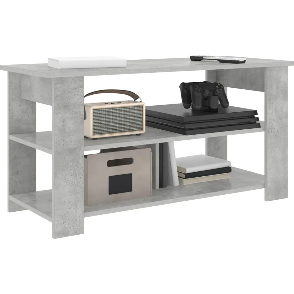 TV-standaard Beton Grijs 100 x 40 x 50 cm>vidaXL Discount