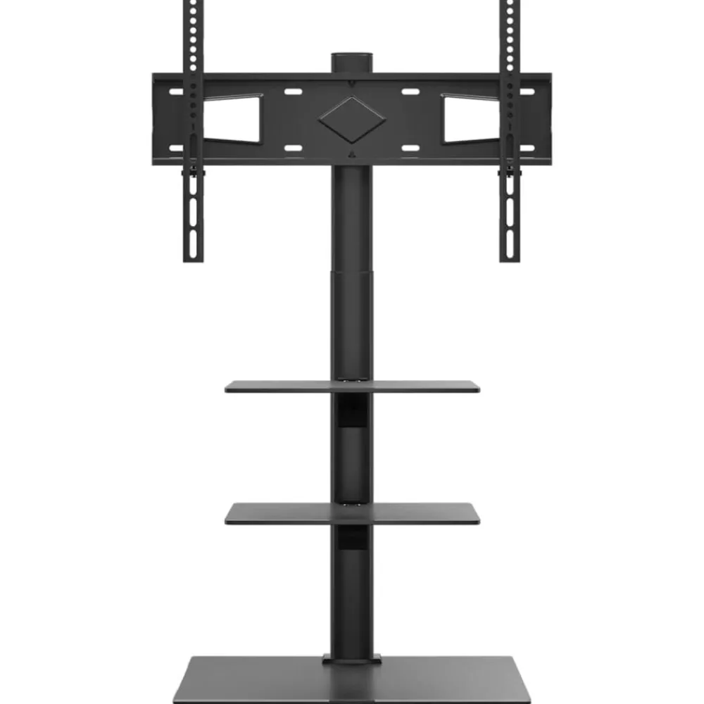 Elektronica*vidaXL Tv-standaard hoekmodel 3-laags voor 32-65 inch zwart