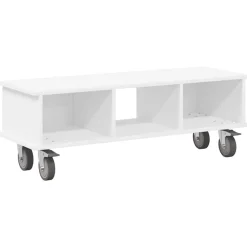 Tv-Meubels*vidaXL TV-standaard 100 x 35 x 35 cm Bewerkt hout Wit