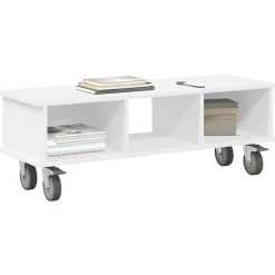 Tv-Meubels*vidaXL TV-standaard 100 x 35 x 35 cm Bewerkt hout Wit