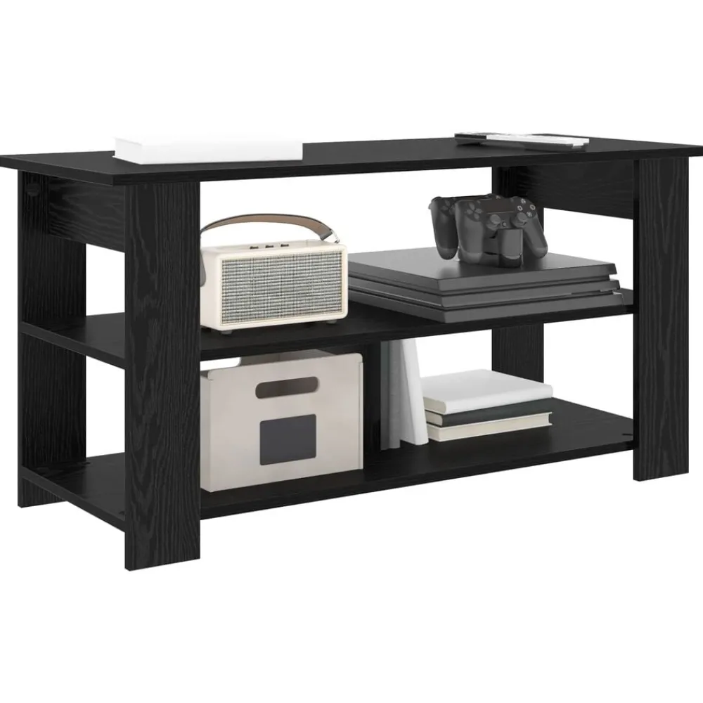 Tv-Meubels*vidaXL TV-standaard 100 x 40 x 50 cm Zwart eiken