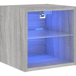 Tv-wandmeubel met LED-verlichting 30x28,5x30 cm>vidaXL Best