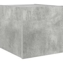 Tv-Meubels*vidaXL Tv-wandmeubel met LED-verlichting 30,5x35x30 cm Betongrijs