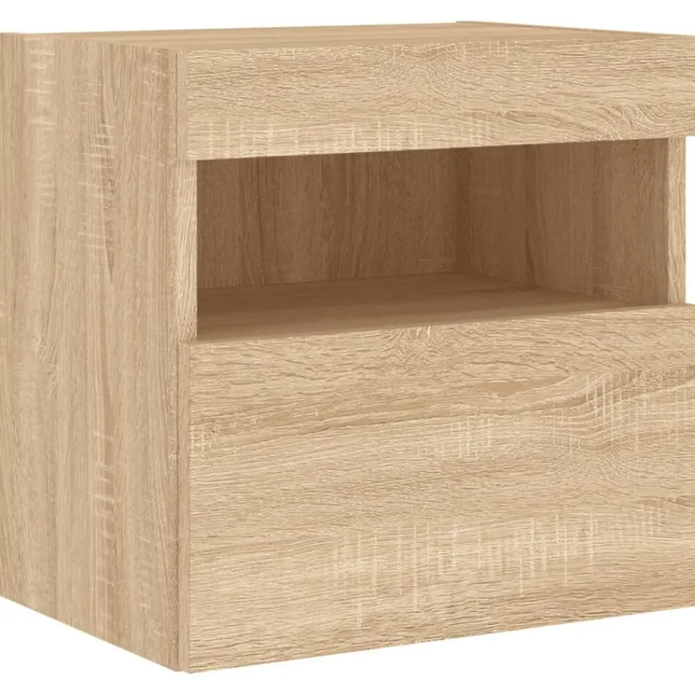 Tv-wandmeubel met LED-verlichting 40x30x40 cm kleur>vidaXL Online