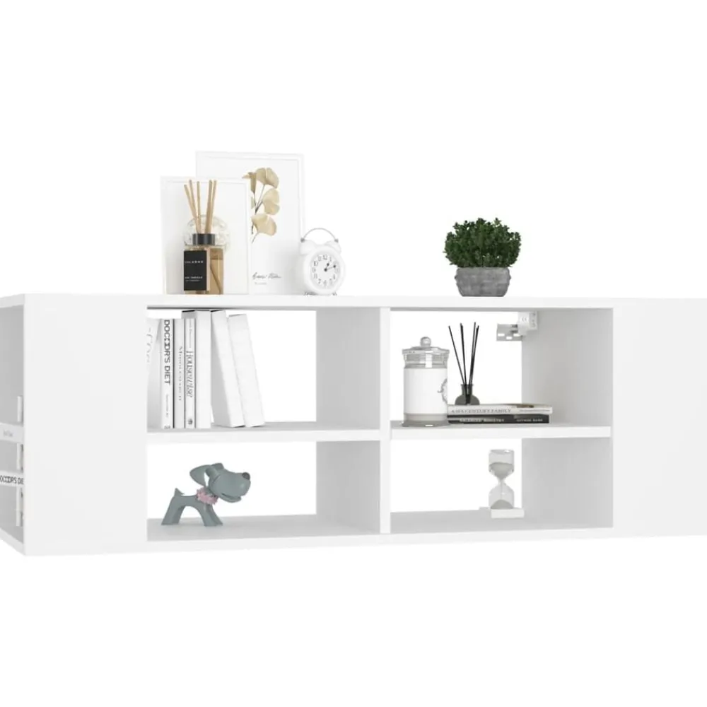 Tv-Meubels*vidaXL Tv-wandmeubel 102x35x35 cm bewerkt hout Wit