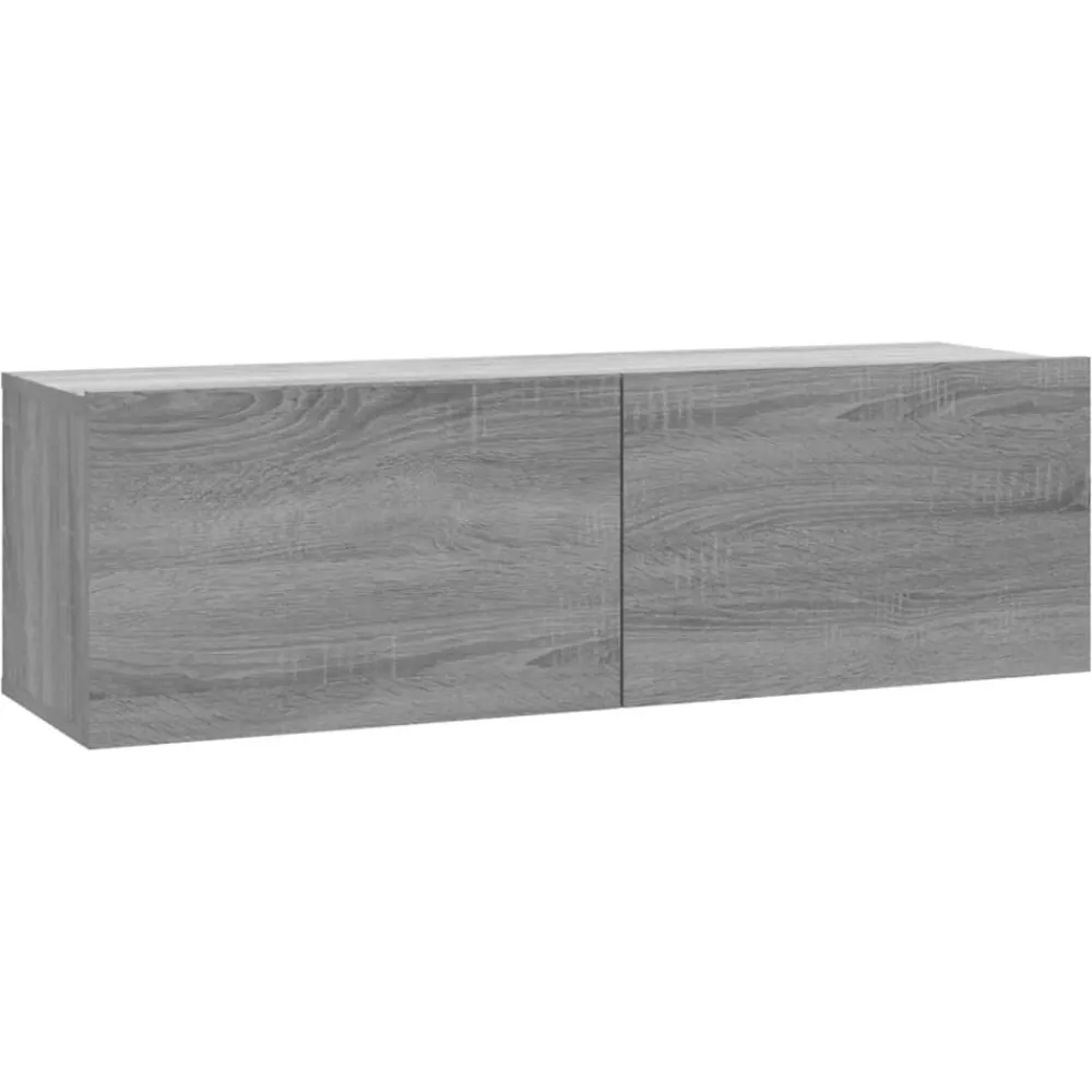 Tv-Meubels*vidaXL Tv-wandmeubel 100x30x30 cm bewerkt hout eikenkleur Grijs sonoma