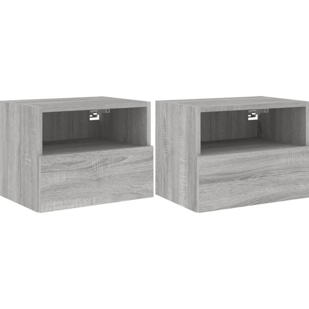 Tv-wandmeubels 2 st 40x30x30 cm bewerkt hout>vidaXL Best
