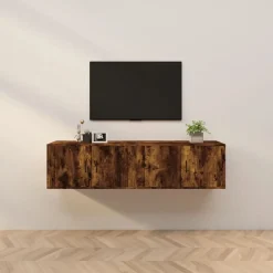 Tv-wandmeubels 2 st 80x34,5x40 cm kleurig>vidaXL