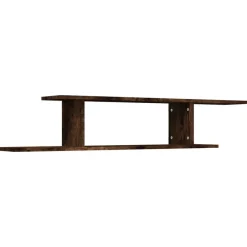 Boekenkasten & Wandplanken*vidaXL Tv-wandschap 125x18x23 cm bewerkt hout kleurig Gerookt eiken